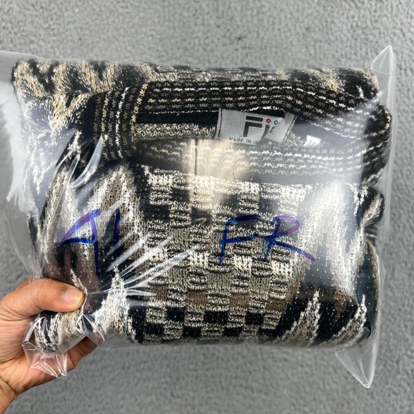 VINTAGE FIII ITALIAN GEOMETRIC SWEATER CROSBY MULTICOLOR M - Picture 9 of 9